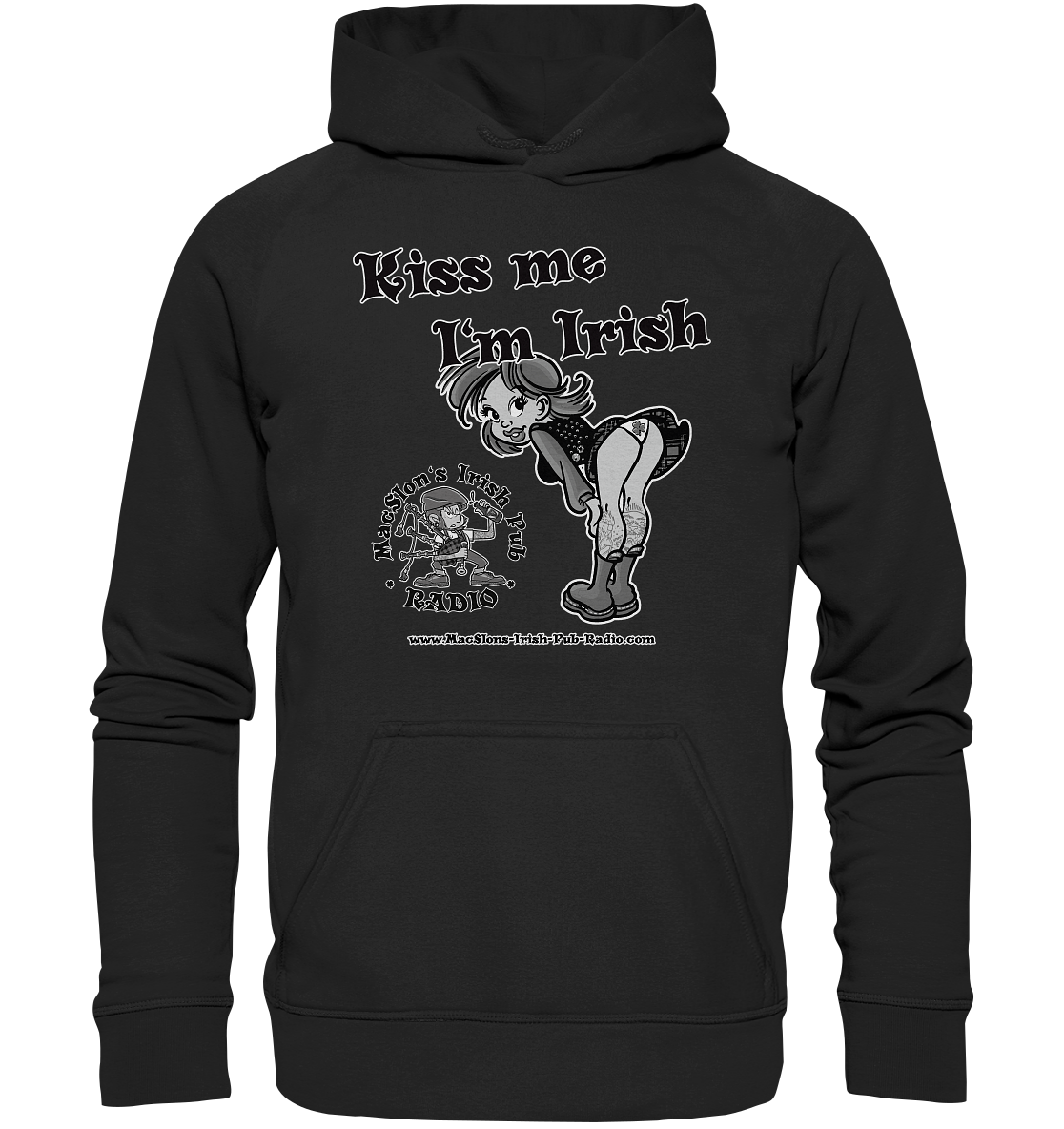 MacSlon's Irish Pub Radio "Kiss Me I'm Irish I" - Kids Premium Hoodie
