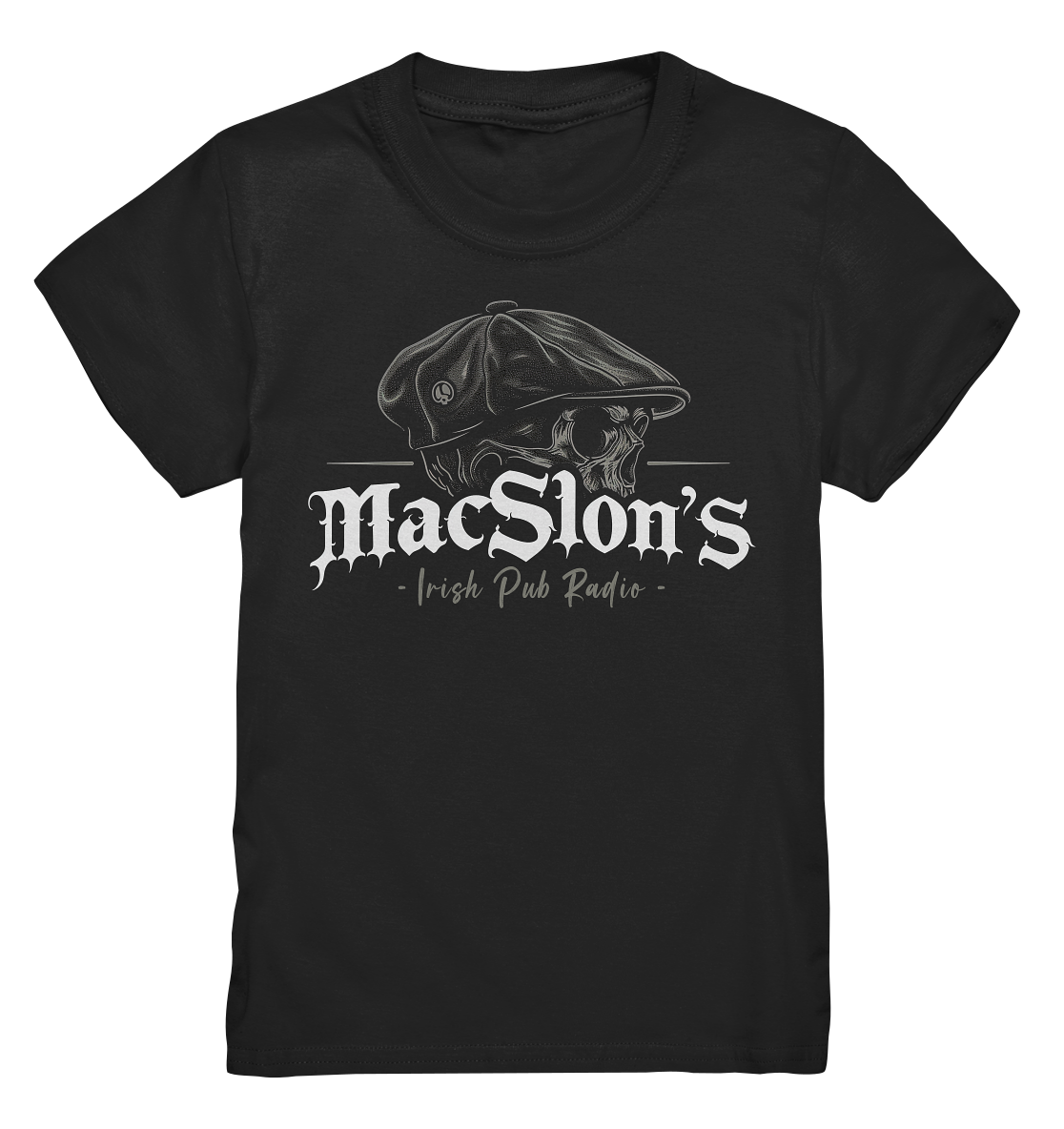 MacSlon's Irish Pub Radio "Flatcap-Skull I" - Kids Premium Shirt