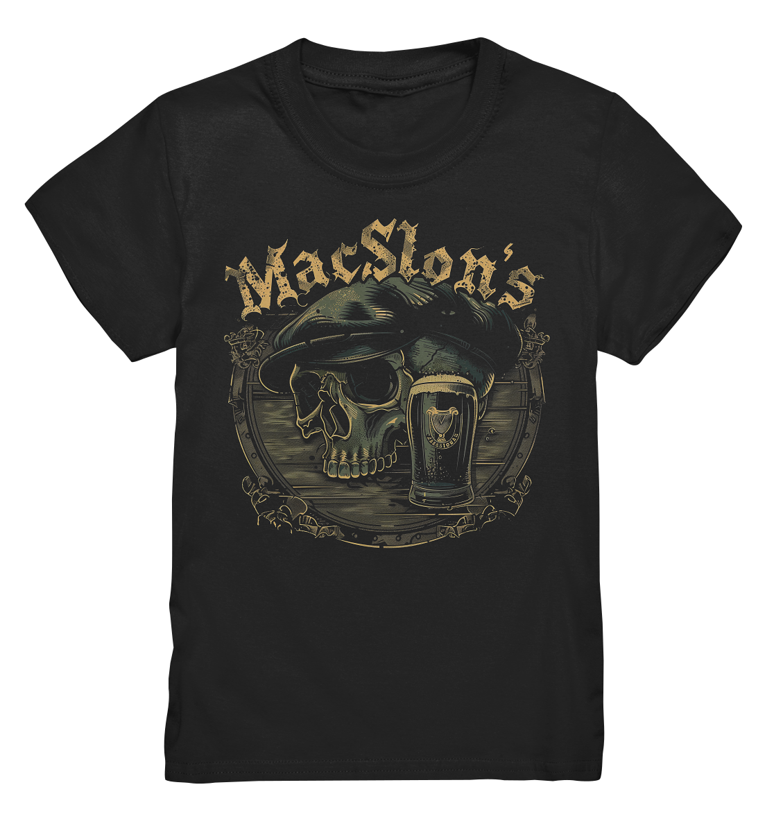 MacSlon's "Flatcap-Skull III" - Kids Premium Shirt