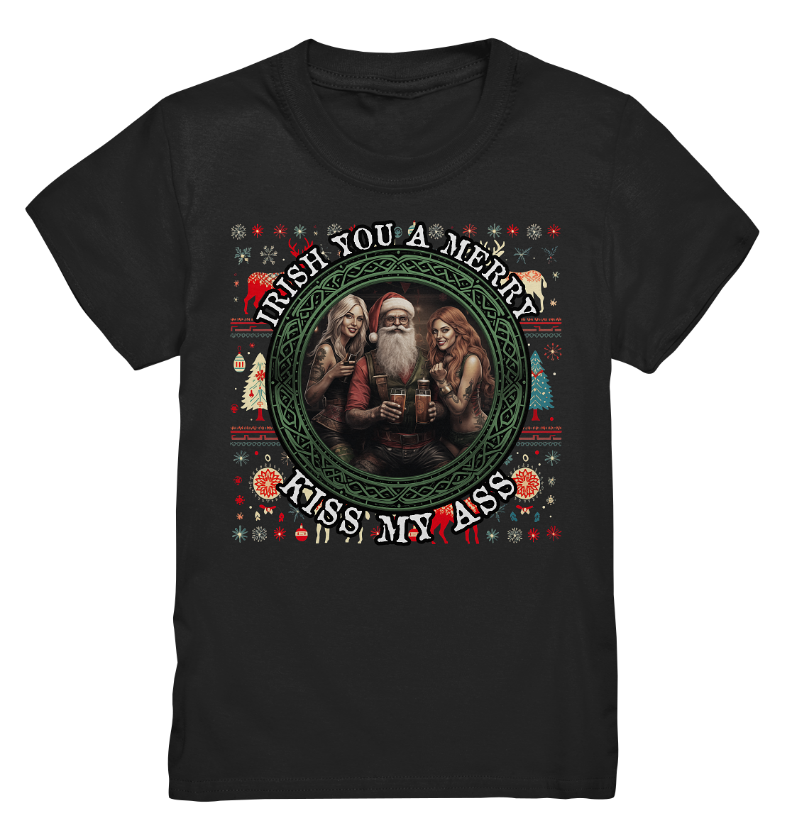 Irish You A Merry... "Santa, Girls & Beer " - Kids Premium Shirt