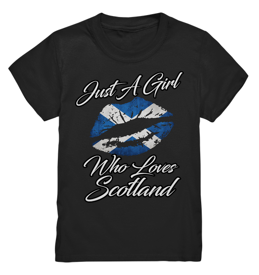 Just a Girl Who Loves Scotland - Kids Premium Shirt