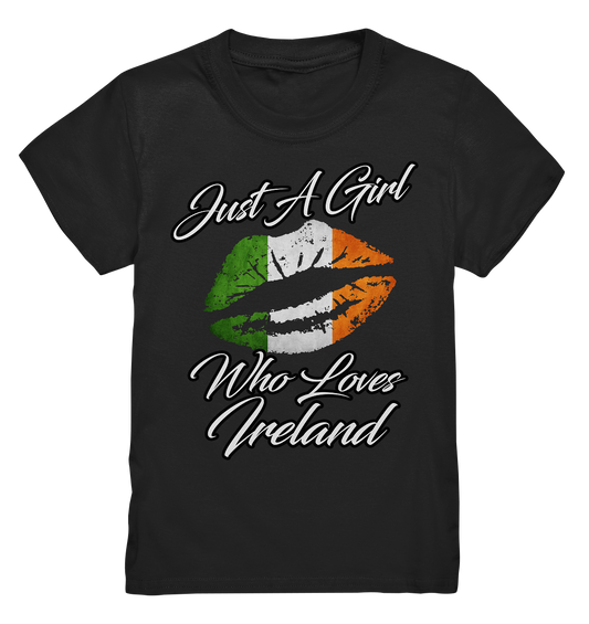 Just A Girl Who Loves Ireland - Kids Premium Shirt