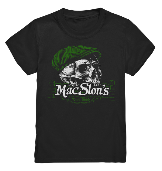 MacSlon's "Estd. 2009 / Flatcap-Skull V" - Kids Premium Shirt