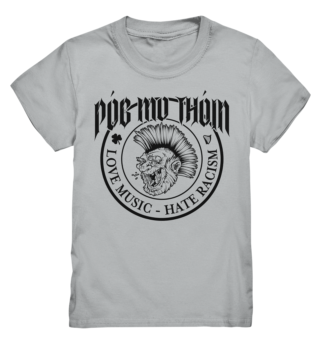Póg Mo Thóin Streetwear "Love Music - Hate Racism" - Kids Premium Shirt