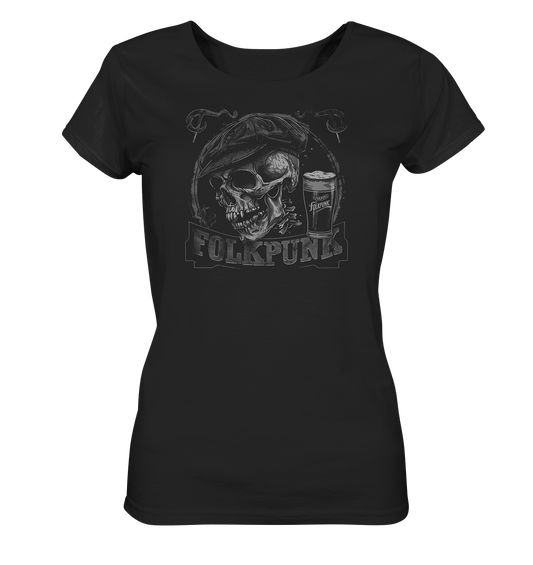 Folkpunk "Flatcap-Skull I" - Ladies Organic Shirt