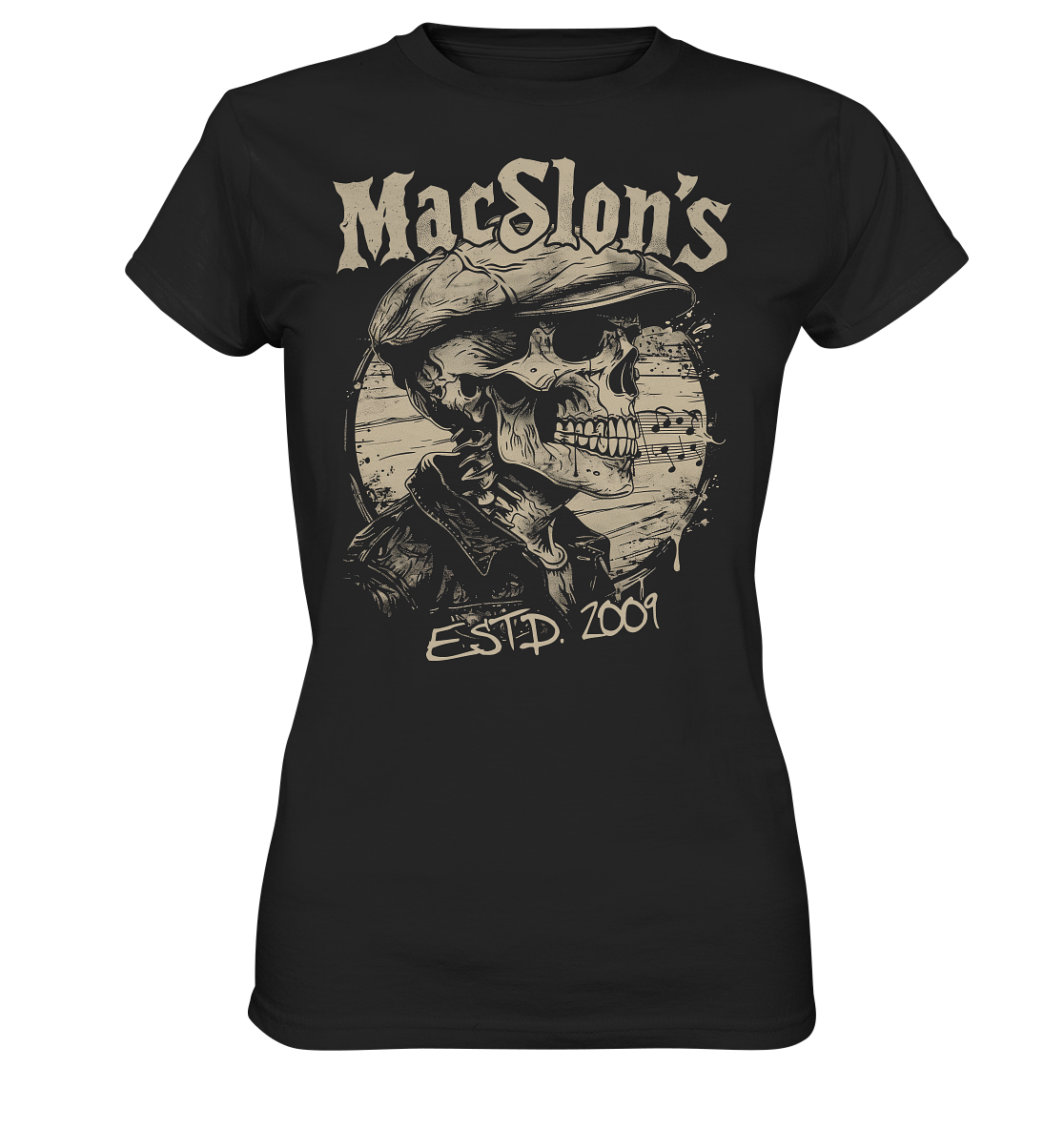 MacSlon's "Estd. 2009 / Flatcap-Skull XIII" - Ladies Premium Shirt
