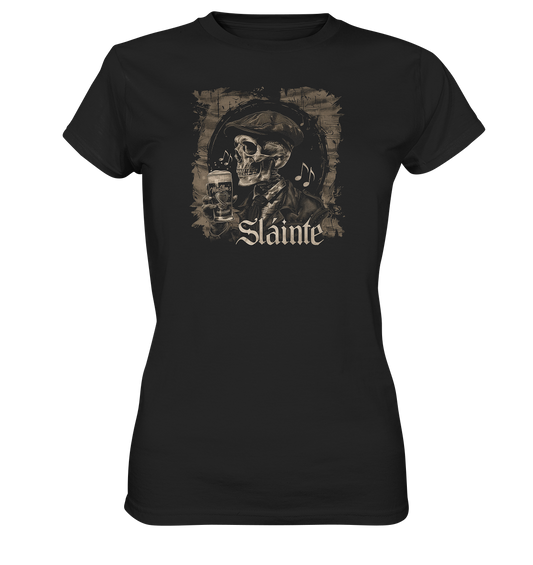 Sláinte "Flatcap-Skull III" - Ladies Premium Shirt