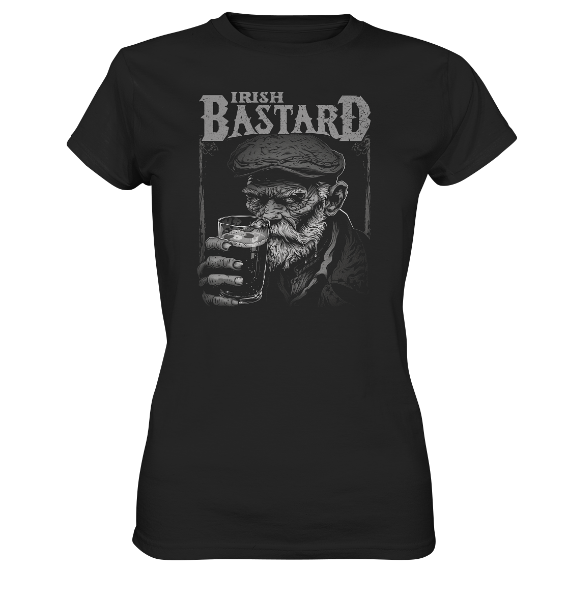 Irish Bastard "Old Irish Man I" - Ladies Premium Shirt