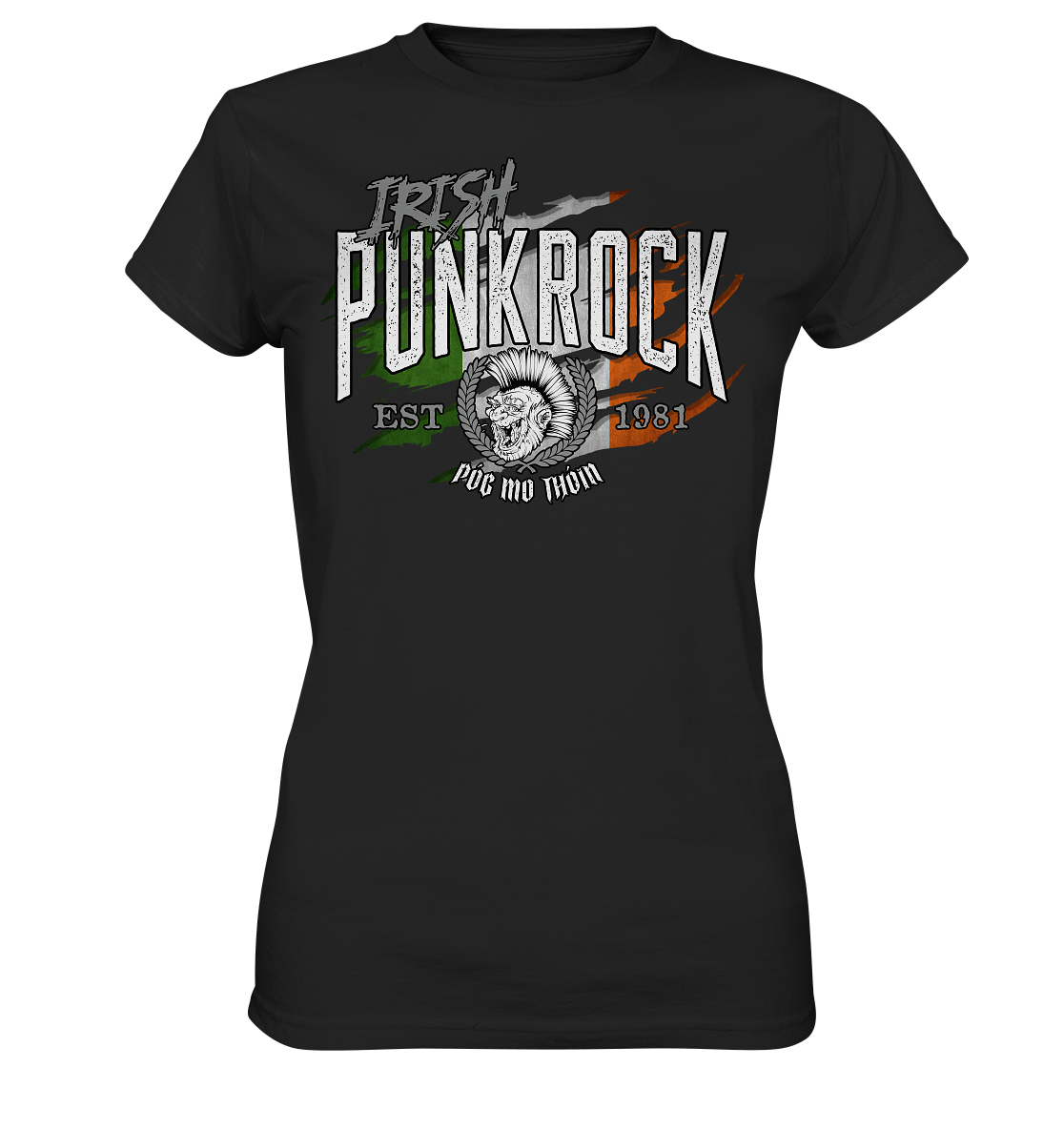 Póg Mo Thóin Streetwear "Irish Punkrock / Scratch" - Ladies Premium Shirt