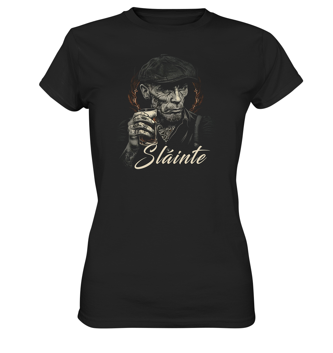 Sláinte "Old Irish Bastard IV" - Ladies Premium Shirt