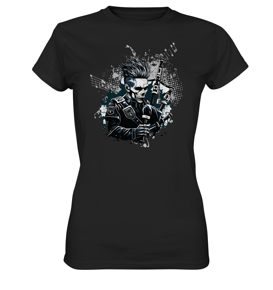 Bagpiper "Skull" - Ladies Premium Shirt