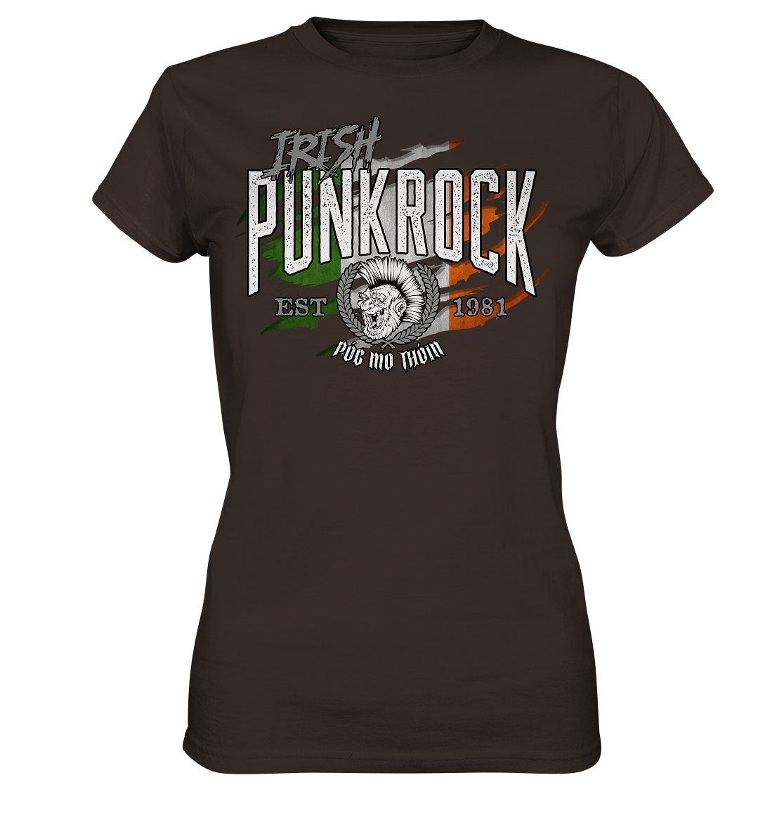 Póg Mo Thóin Streetwear "Irish Punkrock / Scratch" - Ladies Premium Shirt