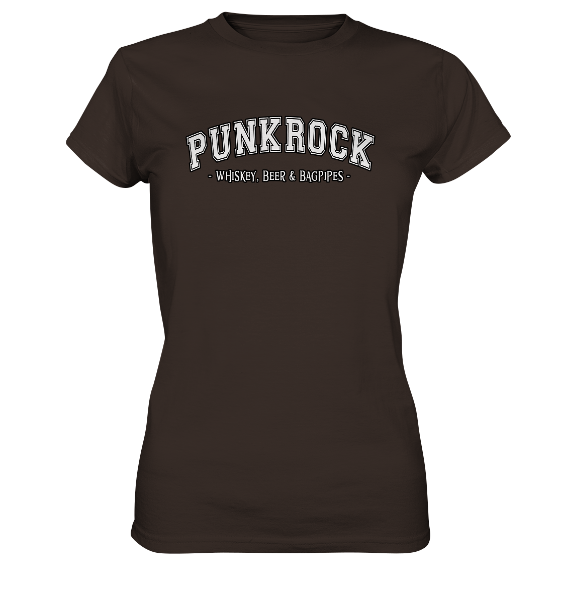 Punkrock "Whiskey, Beer & Bagpipes" - Ladies Premium Shirt