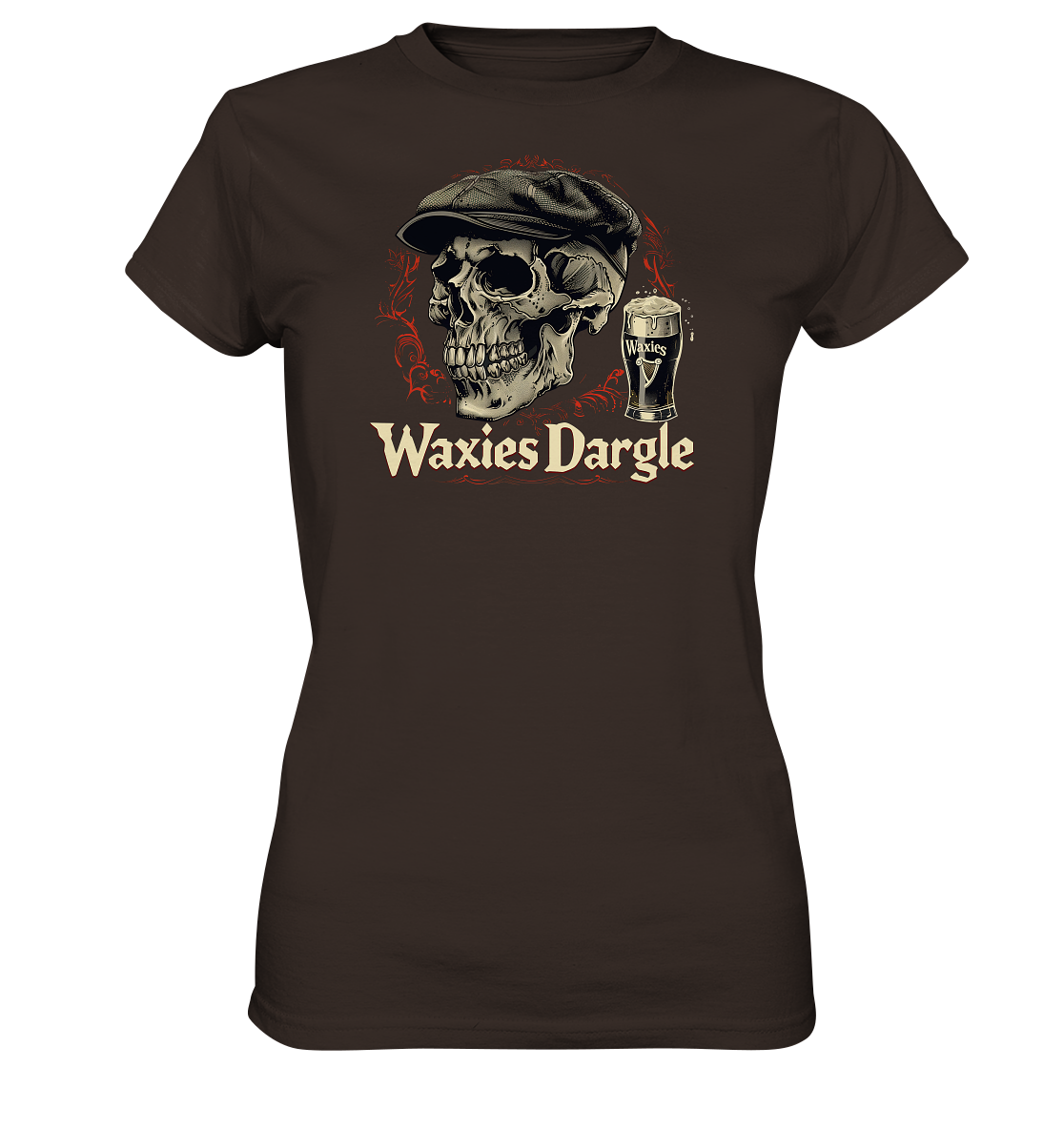 Waxies Dargle "Flatcap / Skull I" - Ladies Premium Shirt