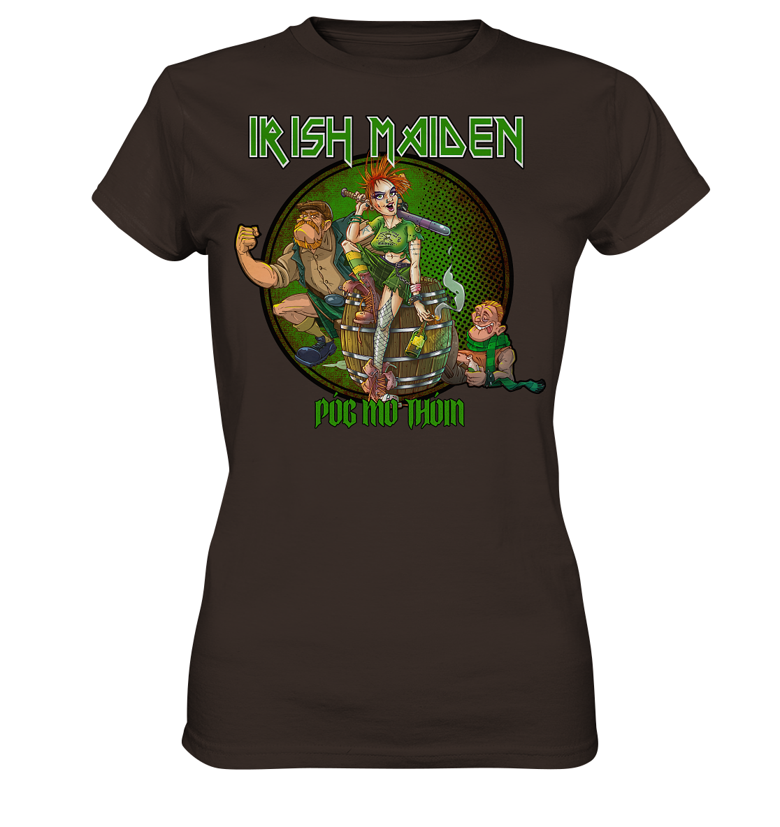 Póg Mo Thóin Streetwear "Irish Maiden" - Ladies Premium Shirt