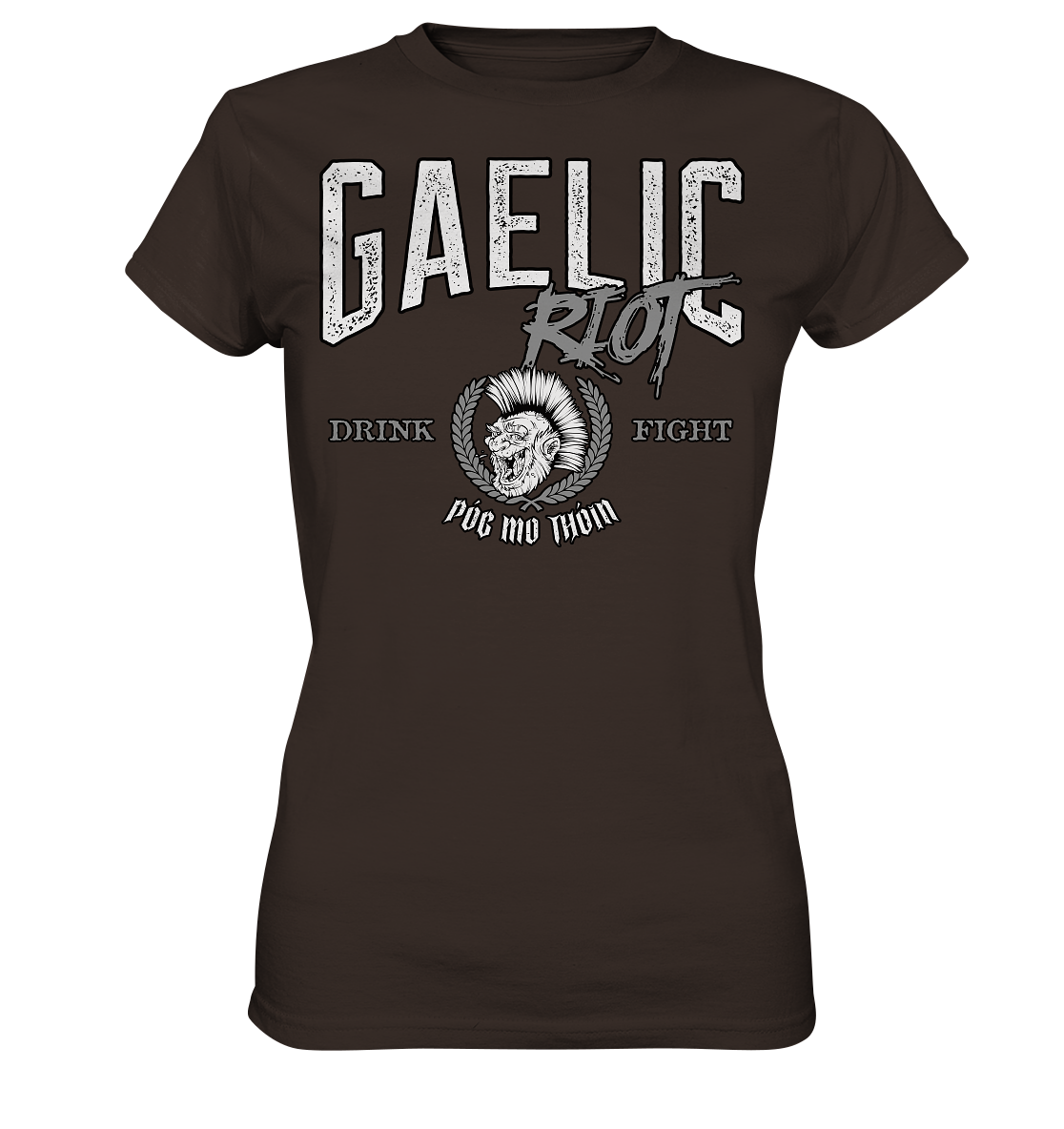 Póg Mo Thóin Streetwear "Gaelic Riot" - Ladies Premium Shirt