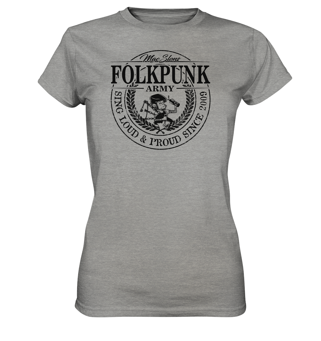 MacSlon's "Folkpunk Army" - Ladies Premium Shirt