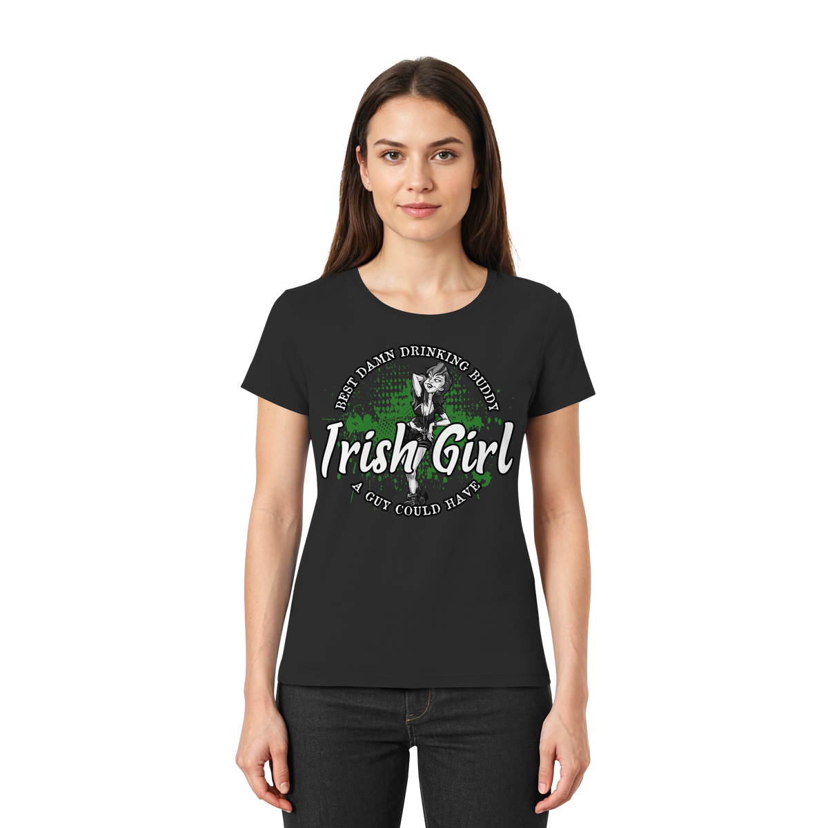 Irish Girl "Drinking Buddy" - Ladies Premium Shirt