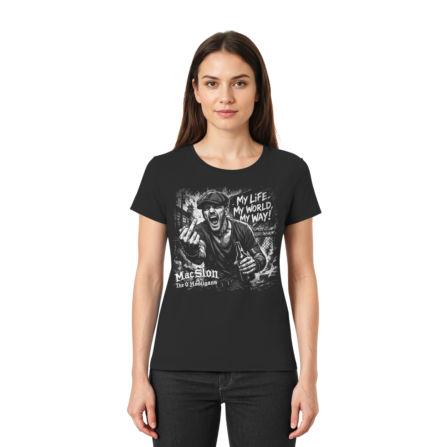 MacSlon & The O'Hooligans "My Life, My World, My Way" - Ladies Premium Shirt