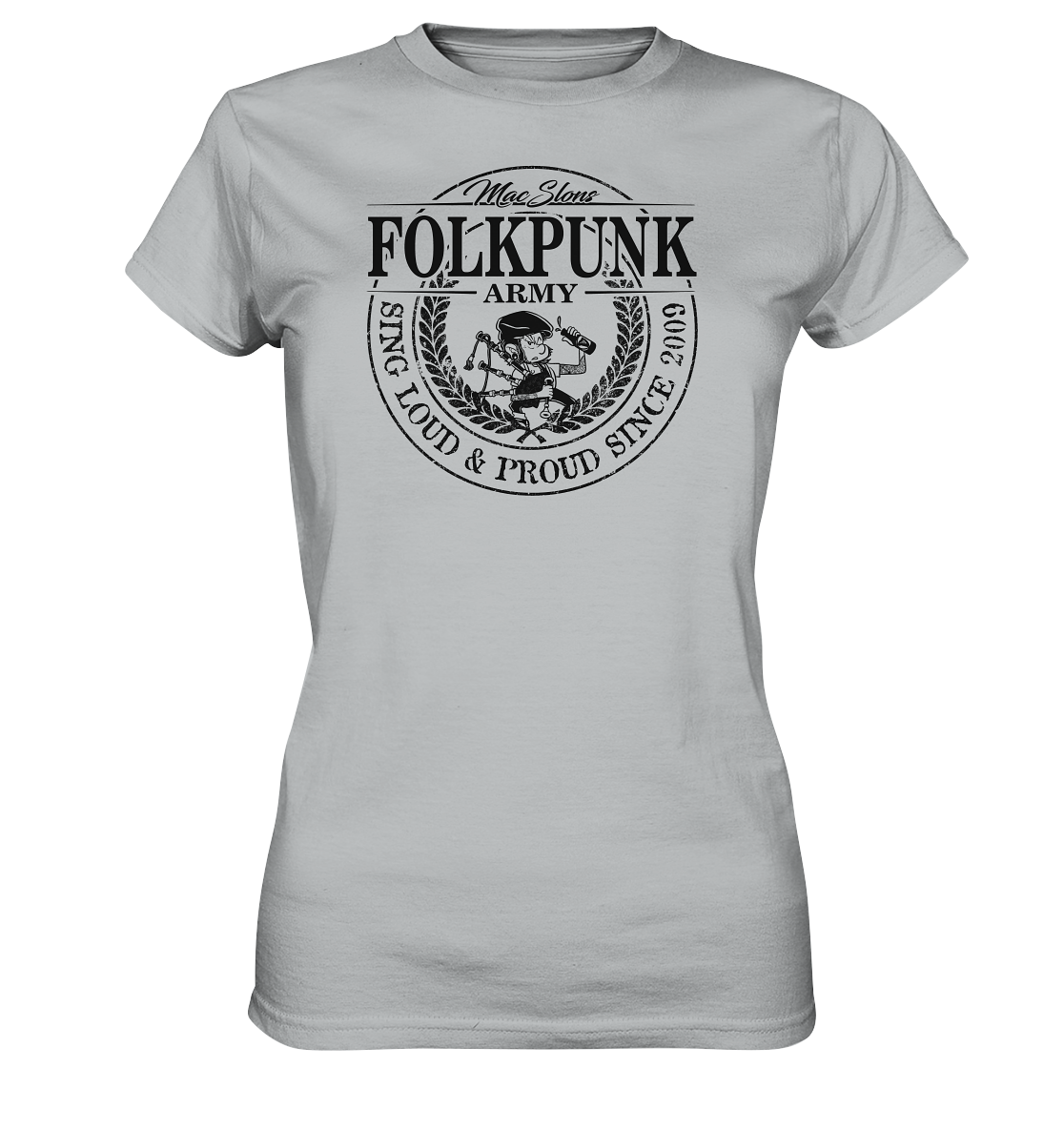 MacSlon's "Folkpunk Army" - Ladies Premium Shirt