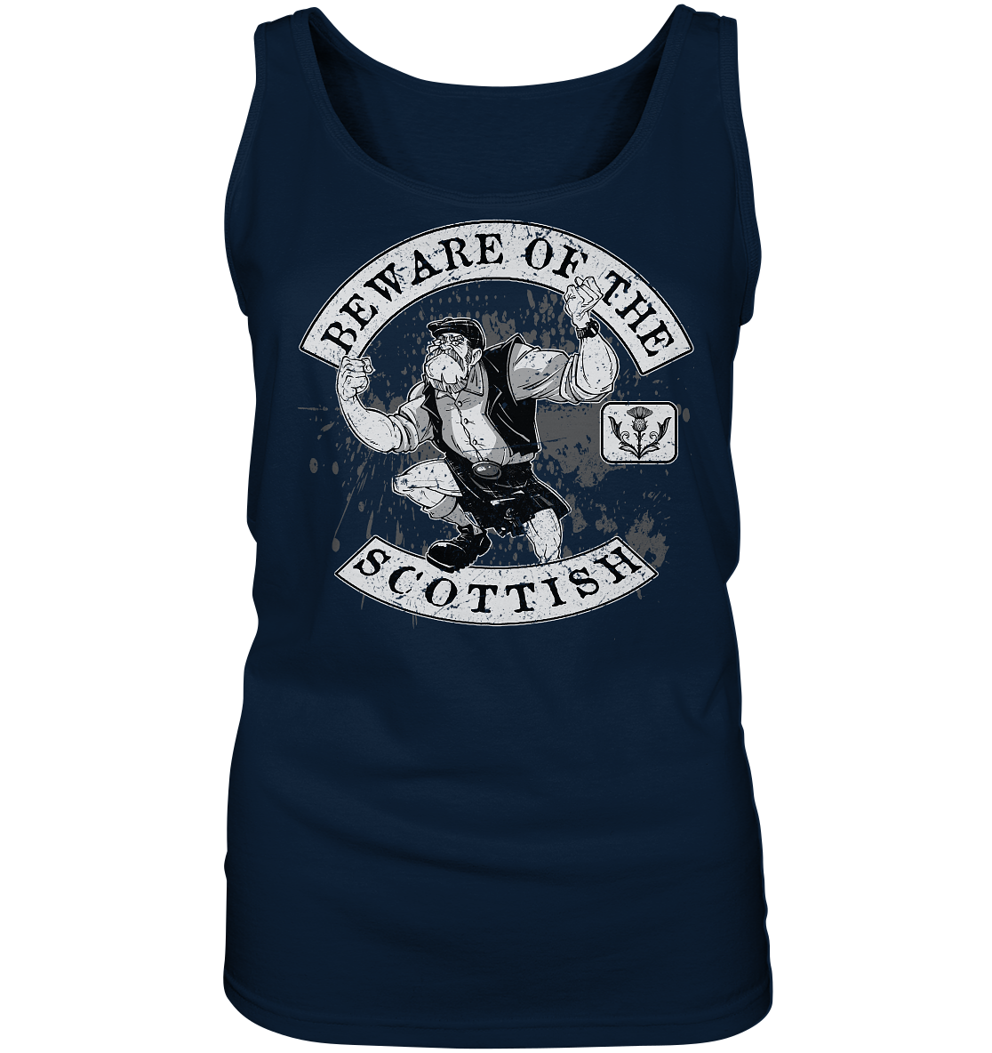 Beware Of The Scottish - Ladies Tank-Top