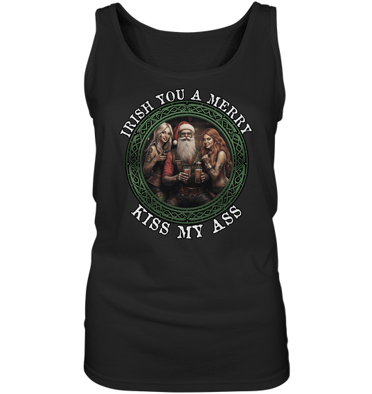 Irish You A Merry... "Santa, Girls & Beer II" - Ladies Tank-Top