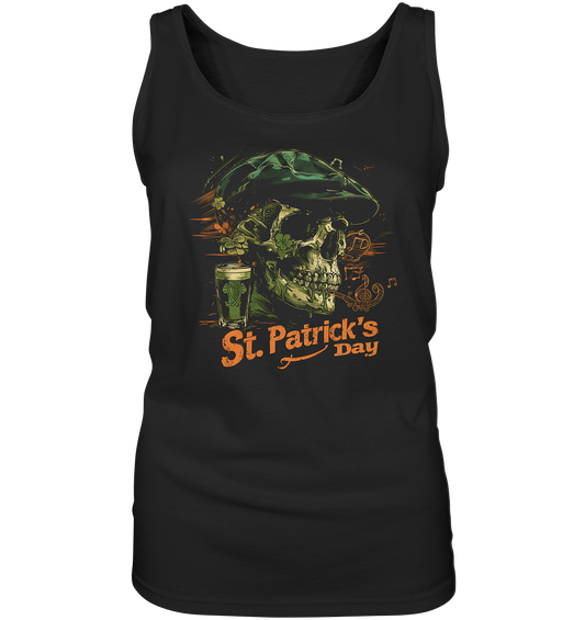St. Patrick's Day "Flatcap / Skull I" - Ladies Tank-Top