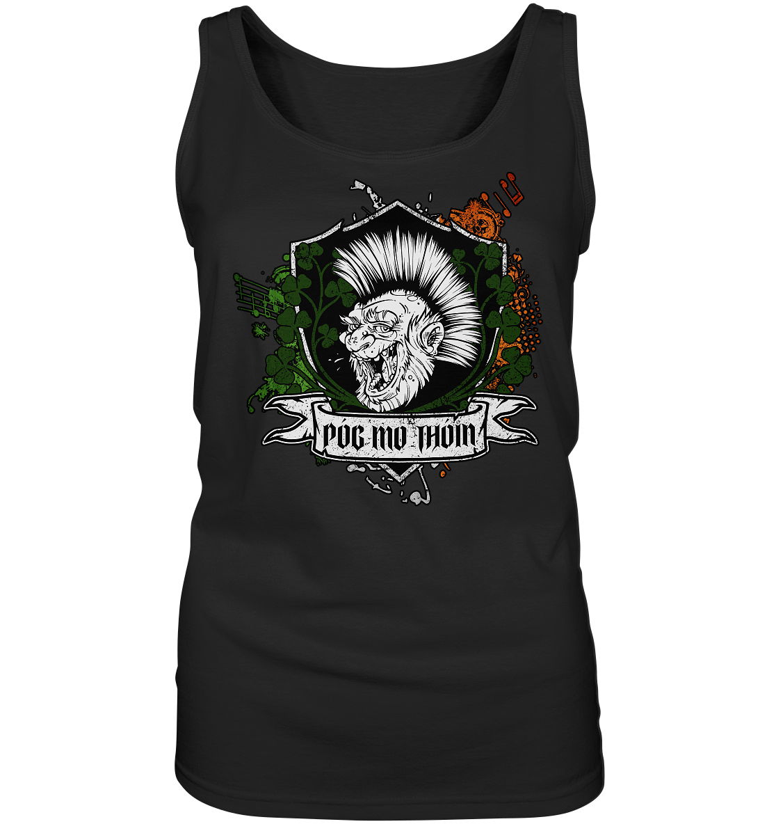 Póg Mo Thóin Streetwear "Crest" - Ladies Tank-Top