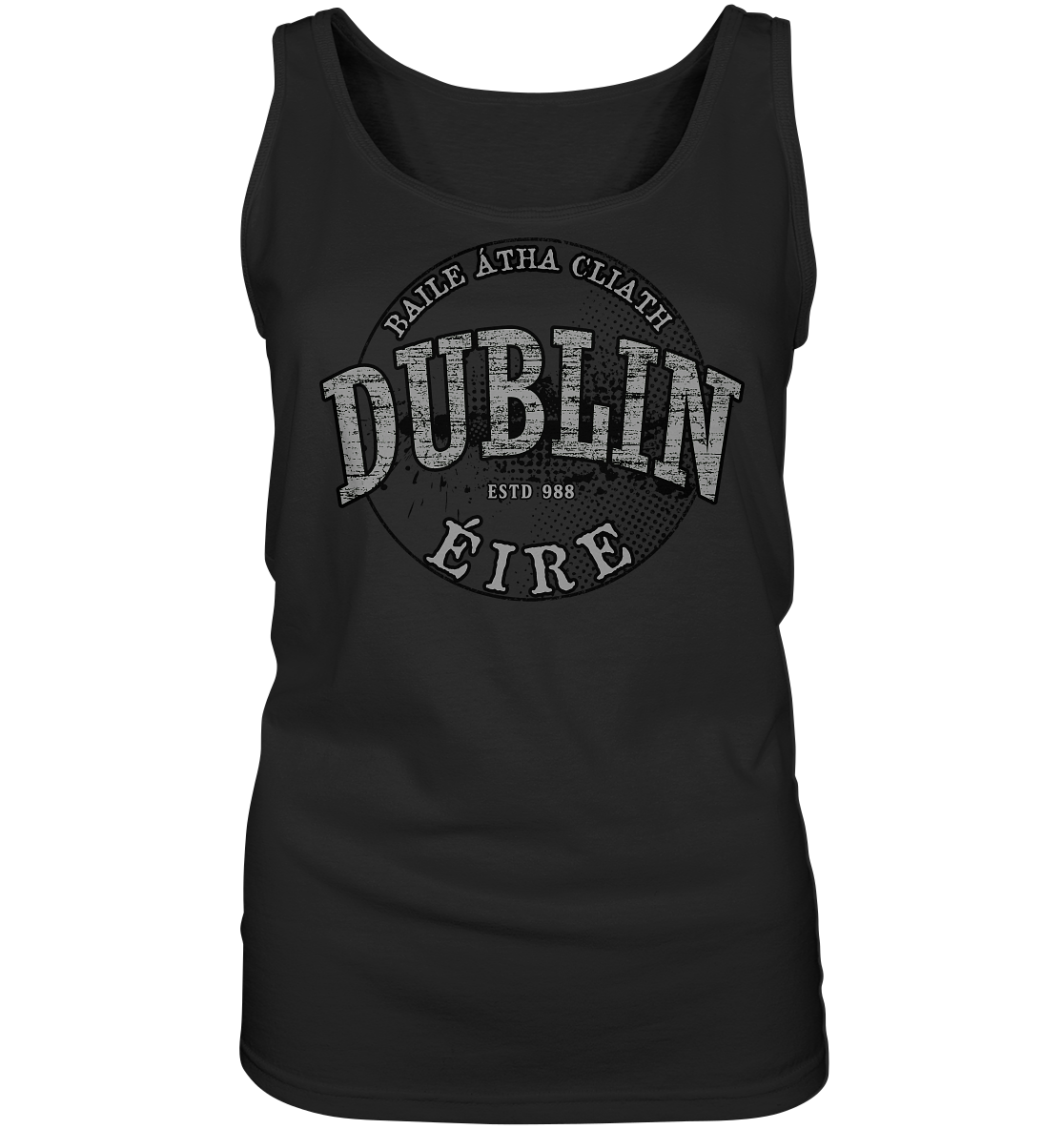 Dublin "Estd 988 / Baile Átha Cliath / Éire" - Ladies Tank-Top