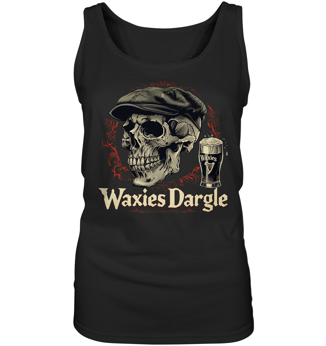 Waxies Dargle "Flatcap / Skull I" - Ladies Tank-Top