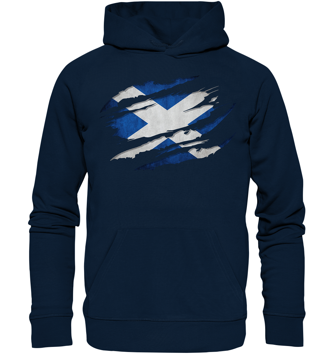 Scotland "Flag Scratch" - Organic Hoodie