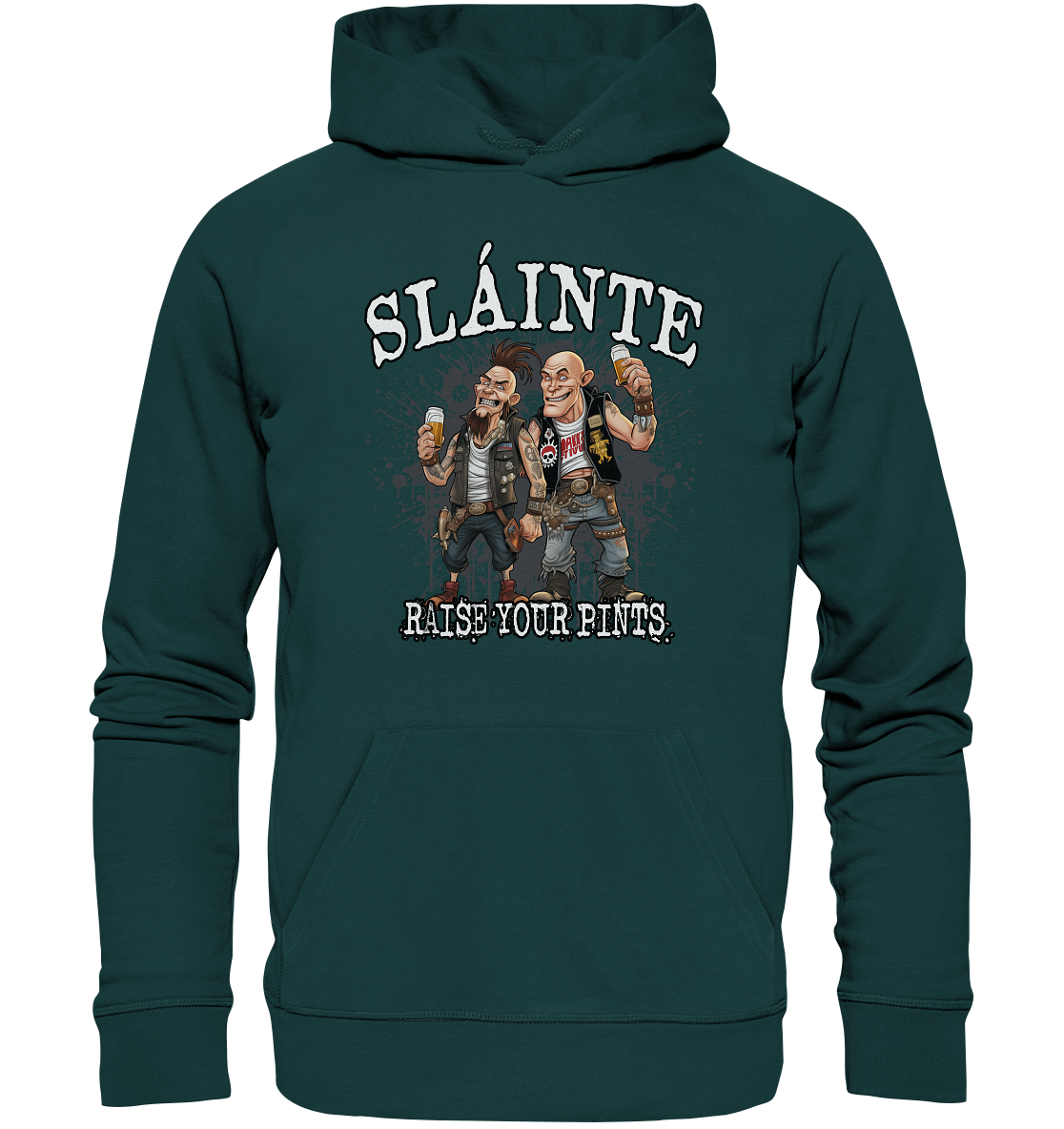 Sláinte "Raise Your Pints II" - Organic Hoodie