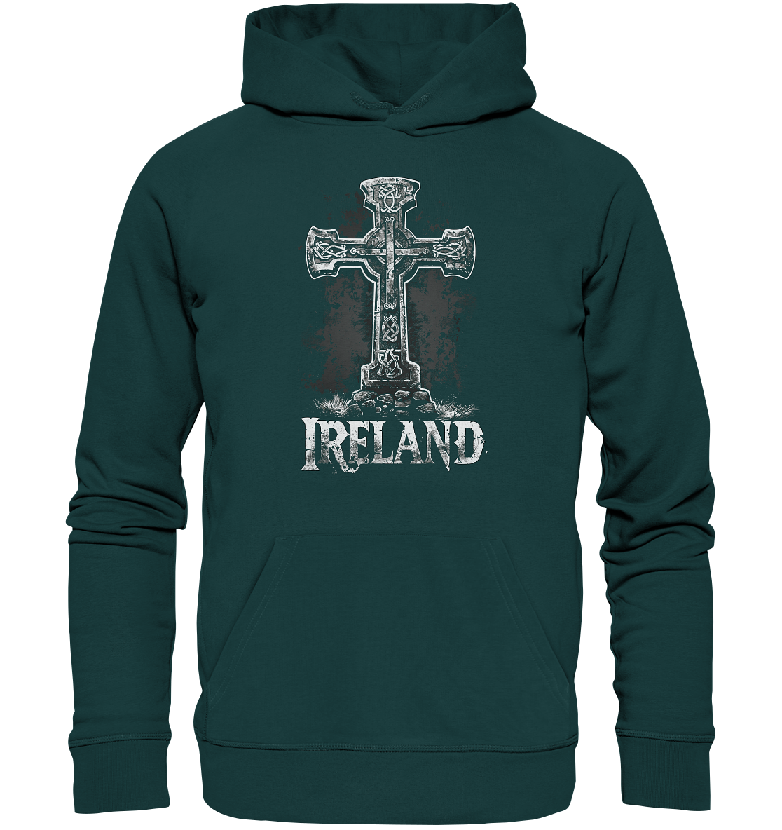 Ireland "Celtic Cross I" - Organic Hoodie
