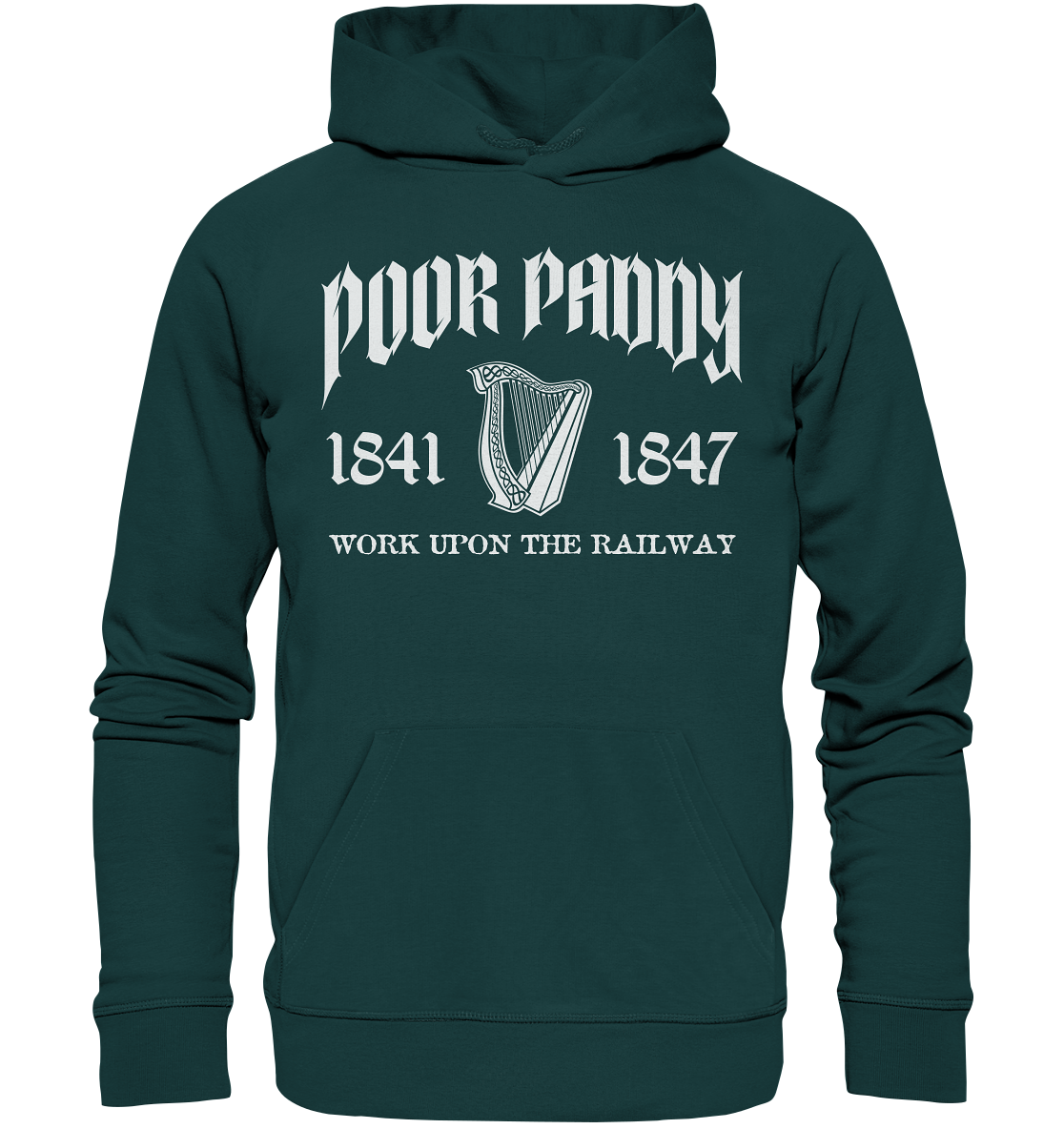 Poor Paddy "Work Upon The Railway" - Organic Hoodie