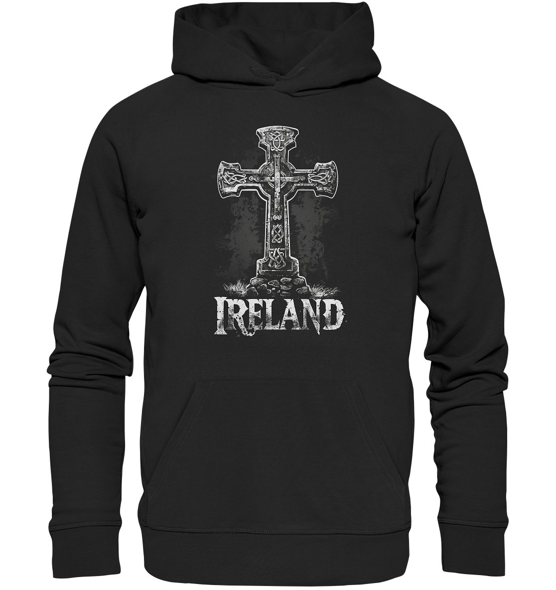 Ireland "Celtic Cross I" - Organic Hoodie
