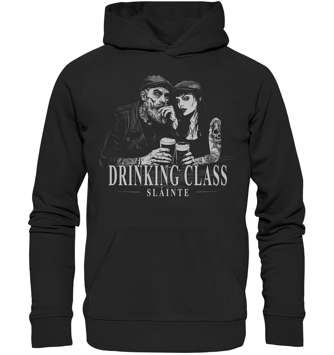 Drinking Class "Sláinte / Irish Pub Couple I" - Organic Hoodie