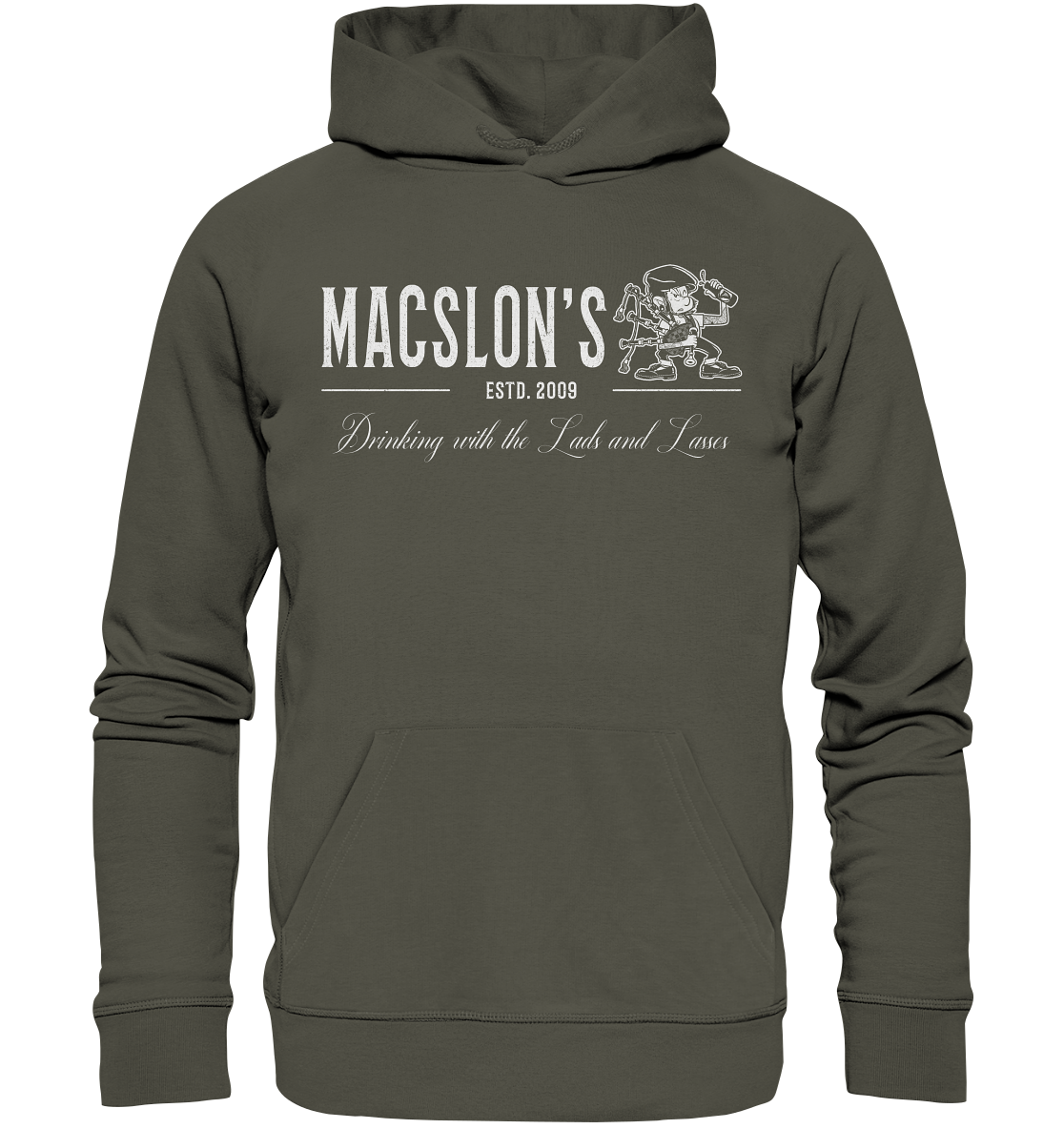 MacSlon's "Drinking With The Lads & Lasses" - Organic Hoodie