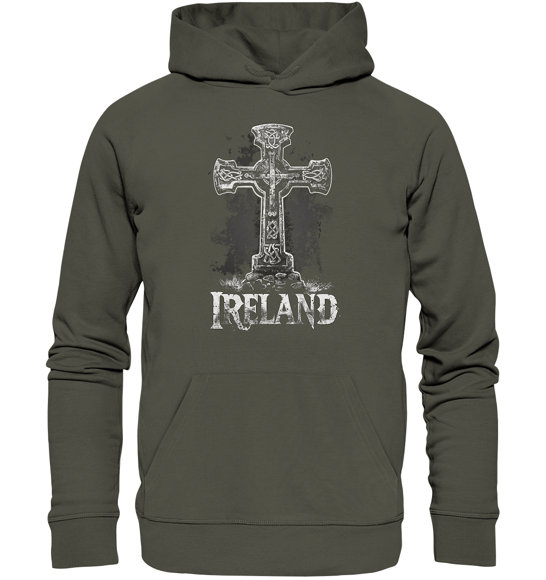 Ireland "Celtic Cross I" - Organic Hoodie
