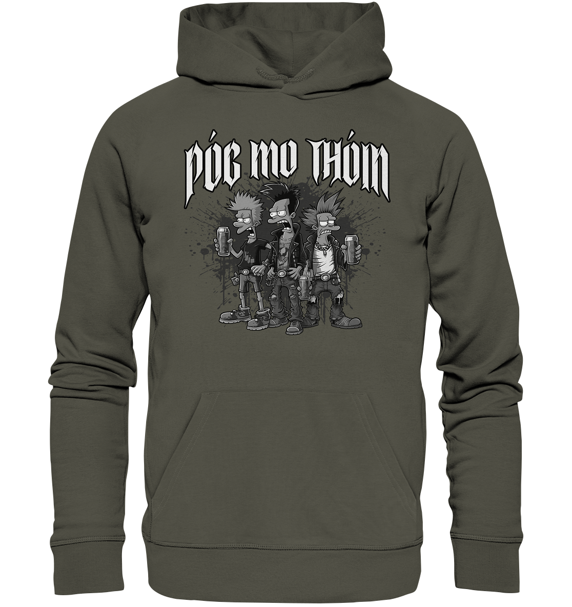 Póg Mo Thóin Streetwear "Punks II" - Organic Hoodie