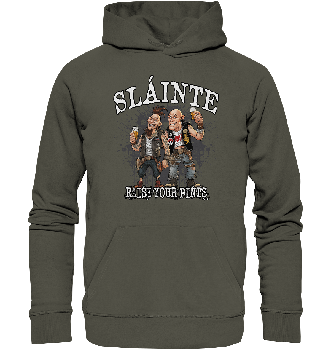 Sláinte "Raise Your Pints II" - Organic Hoodie