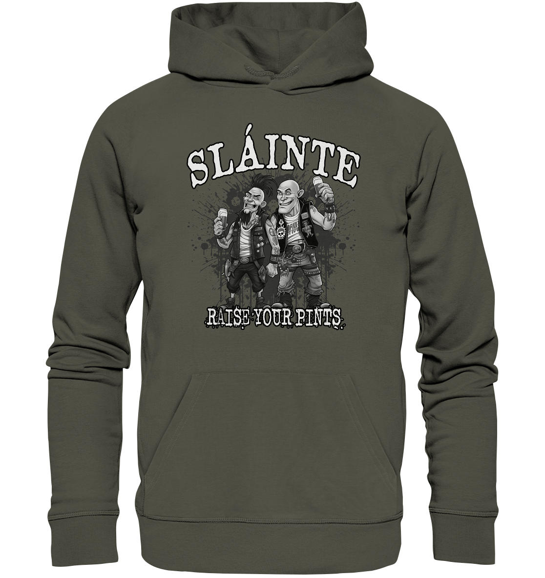 Sláinte "Raise Your Pints IV" - Organic Hoodie