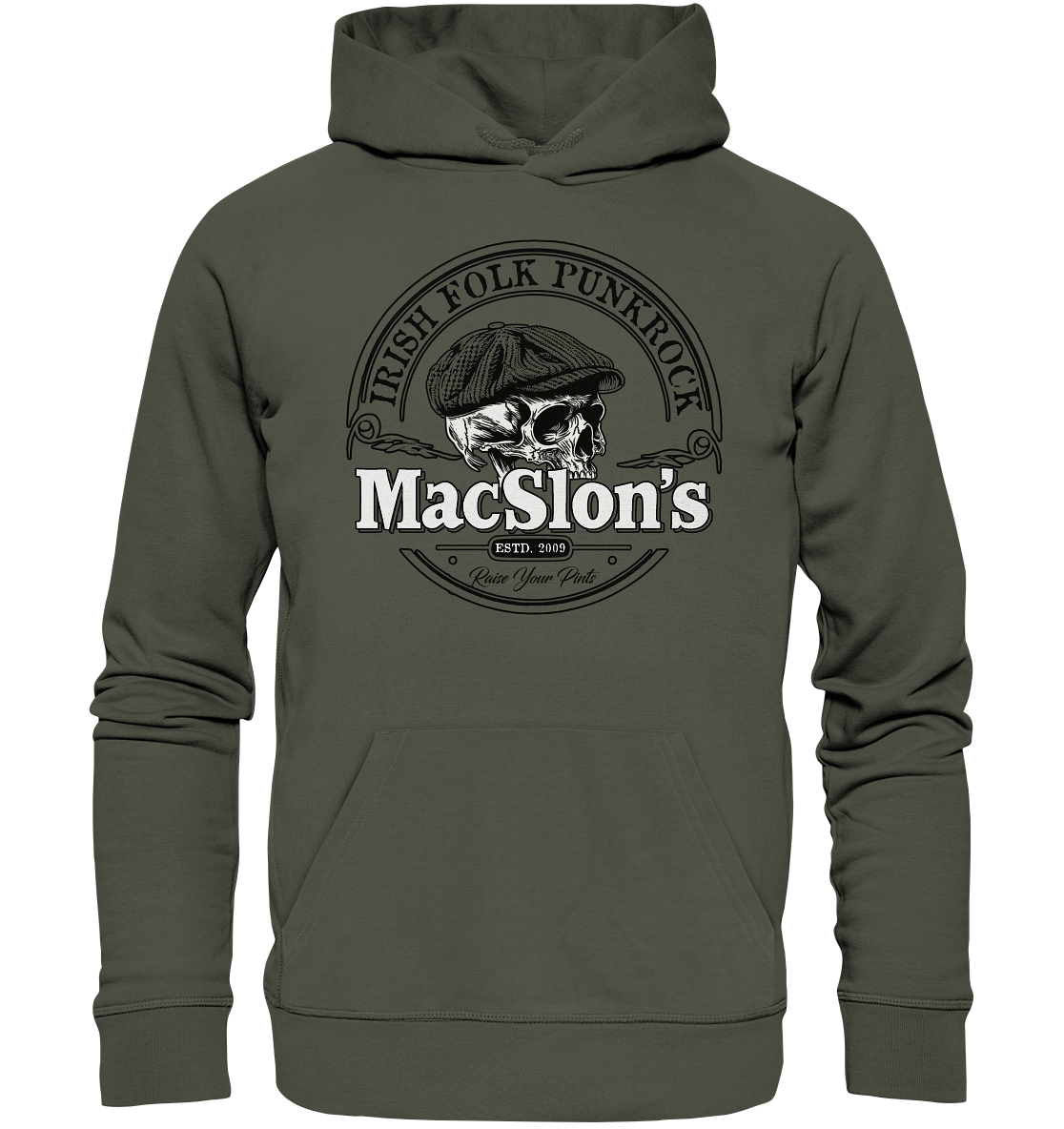 MacSlon's "Estd. 2009 / Irish Folk Punkrock II" - Organic Hoodie