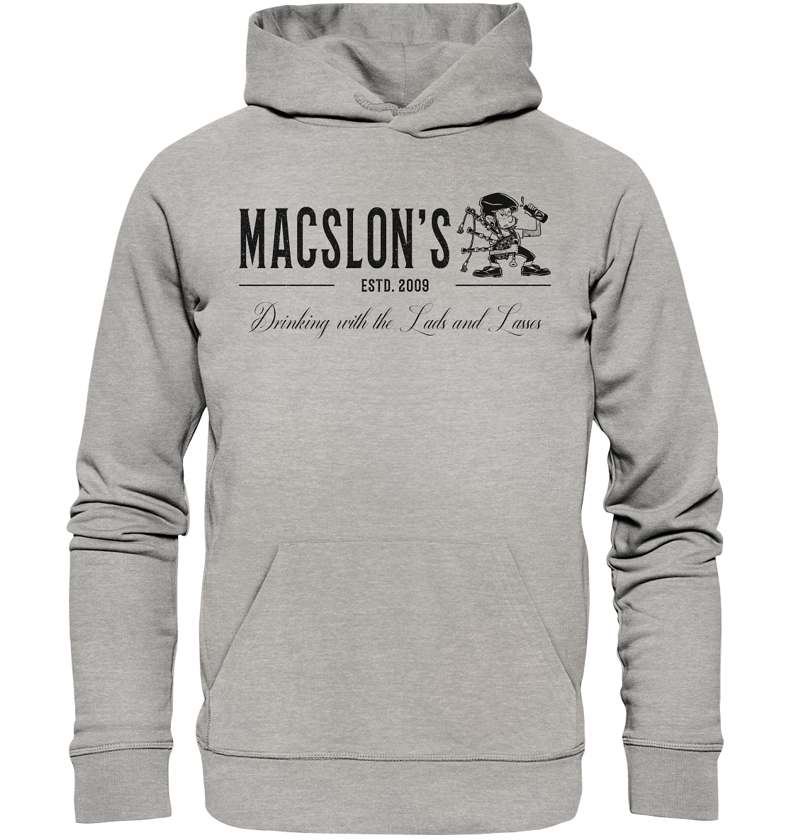 MacSlon's "Drinking With The Lads & Lasses" - Organic Hoodie