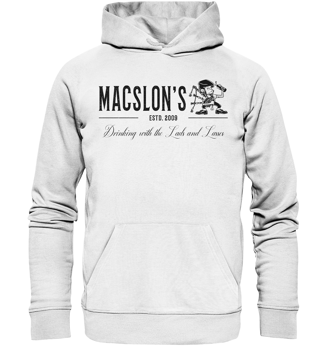 MacSlon's "Drinking With The Lads & Lasses" - Organic Hoodie