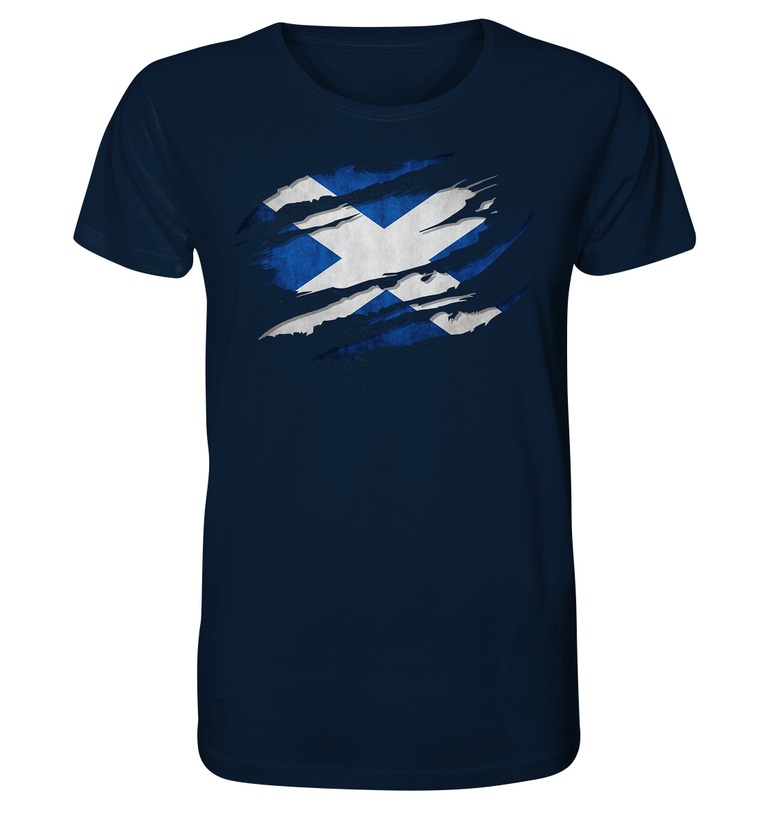 Scotland "Flag Scratch" - Organic Shirt