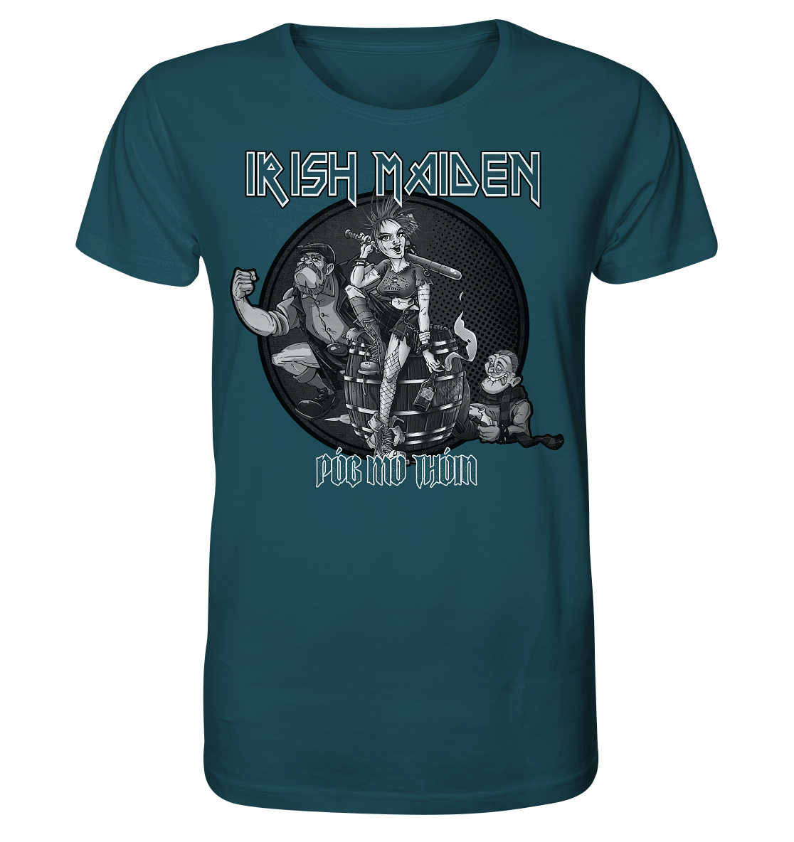 Póg Mo Thóin Streetwear "Irish Maiden" - Organic Shirt