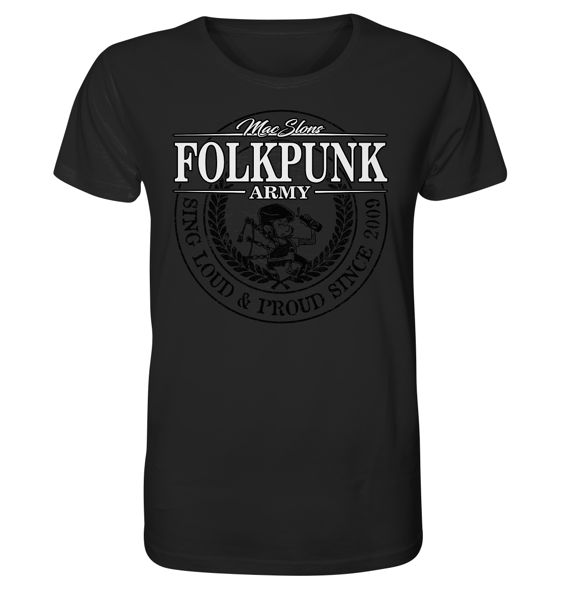 MacSlon's "Folkpunk Army" - Organic Shirt