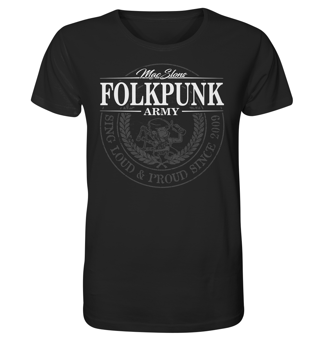 MacSlon's "Folkpunk Army" - Organic Shirt