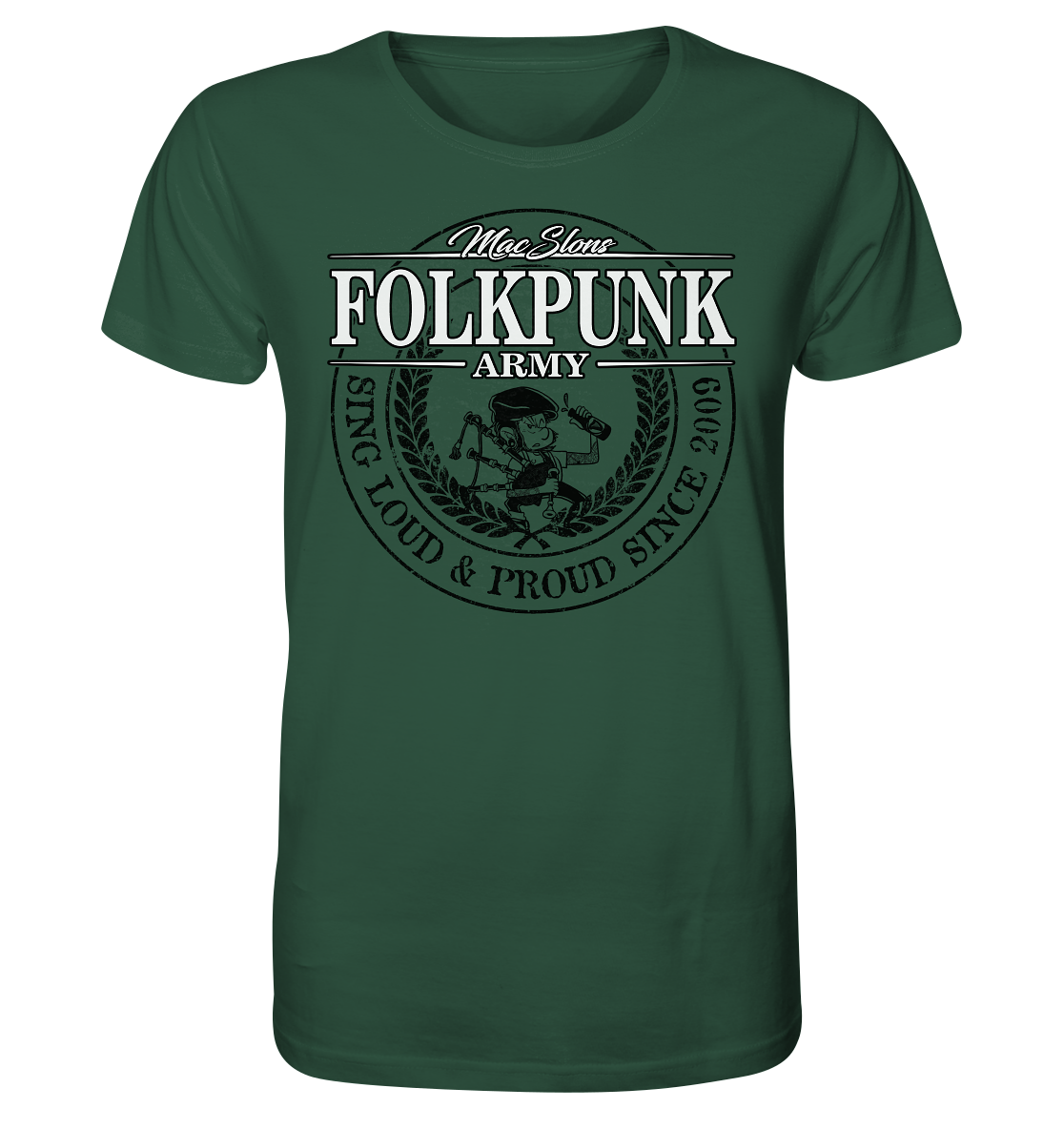 MacSlon's "Folkpunk Army" - Organic Shirt