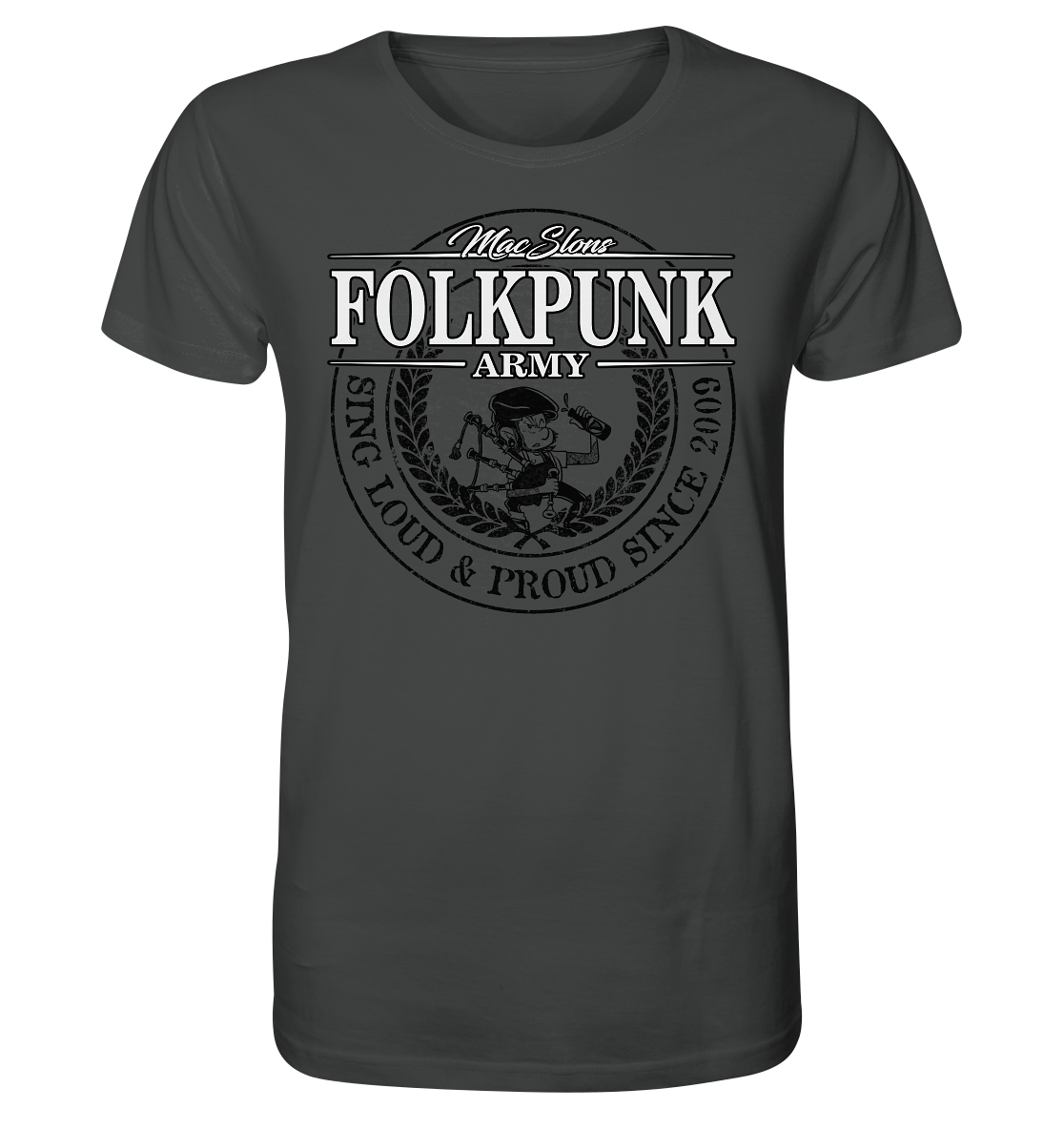 MacSlon's "Folkpunk Army" - Organic Shirt
